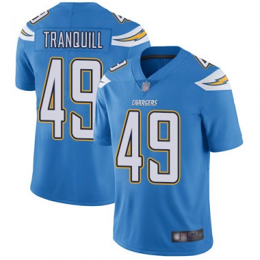 Los Angeles Chargers NFL Football Drue Tranquill Electric Blue Jersey Youth Limited #49 Alternate Vapor Untouchable->youth nfl jersey->Youth Jersey